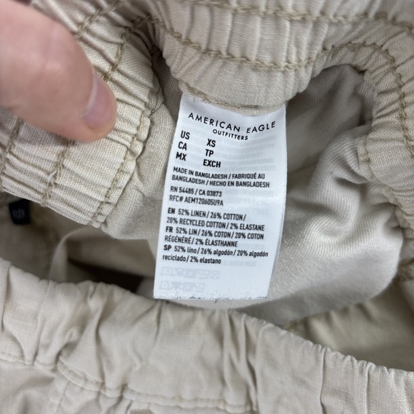 American Eagle 5.5" Flex Lived-In Trekker Shorts Men's XS Khaki Chino Everyday - Picture 4 of 6